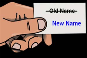 how to change your name
