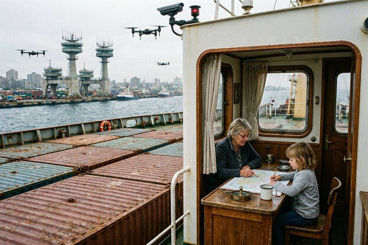 Travel anonymously by freighter